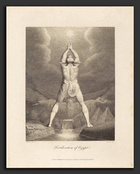 William Blake after Henry Fuseli (British, 1757 - 1827), Fertilization of Egypt, 1791, engraving