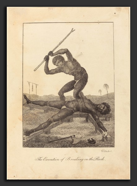 William Blake after John Gabriel Stedman (British, 1757 - 1827), The Execution of Breaking on the