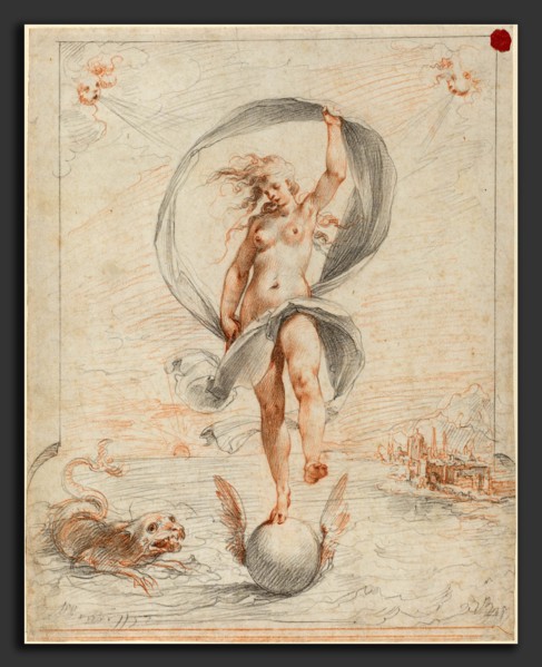 Giuseppe Cesari, called Cavaliere d'Arpino (Italian, 1568 - 1640), Allegorical Figure, probably c.