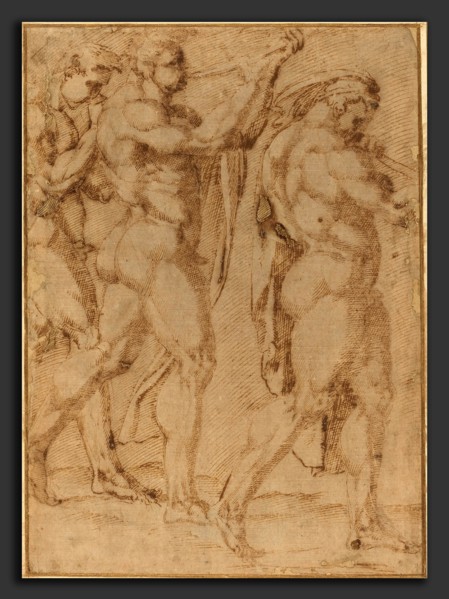 Baccio Bandinelli (Italian, 1488-1493 - 1560), Triumphal Procession, pen and brown ink on laid