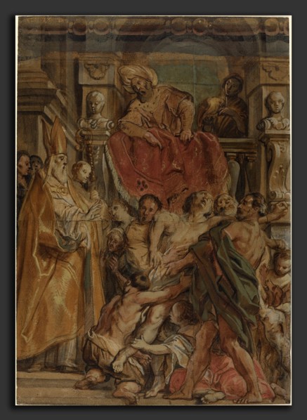 Jacob Jordaens (Flemish, 1593 - 1678), Saint Martin of Tours Healing the Servant of Tetrodius, c.