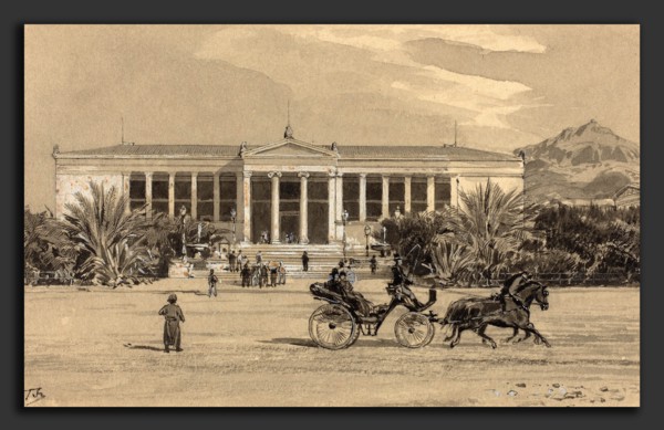 Themistocles von Eckenbrecher (German, 1842 - 1921), University, 1890, pen and black ink and