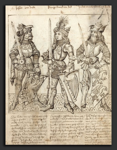 Primary Master of the Strassburg Chronicle (German, active 1480s and 1490s), Joshua, King David and