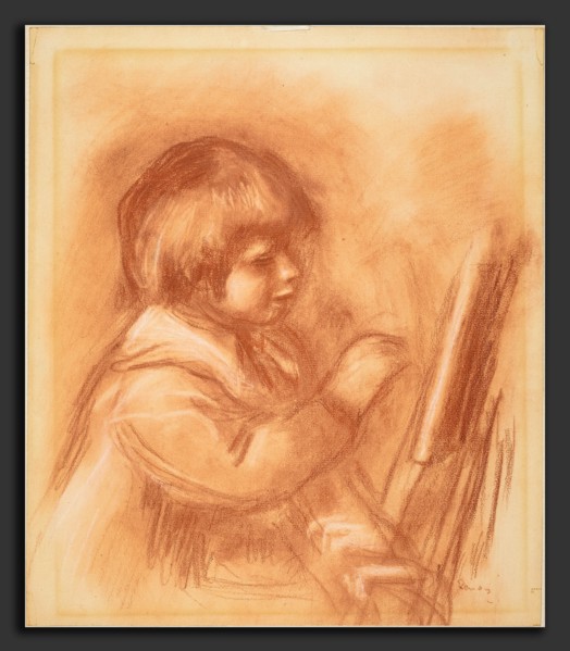 Auguste Renoir, The Artist's Son Claude or "Coco", French, 1841 - 1919, c. 1906, red and white