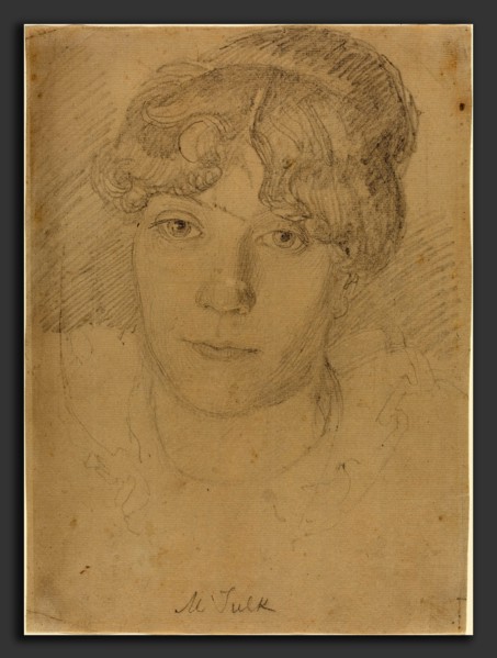 John Flaxman (British, 1755 - 1826), Mrs. Tulk, graphite on laid paper