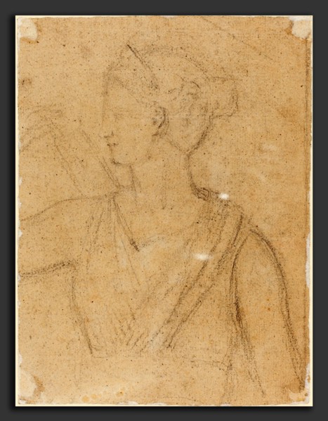 Benjamin Robert Haydon (British, 1786 - 1846), Study of the Statue of Diana in the Vatican,