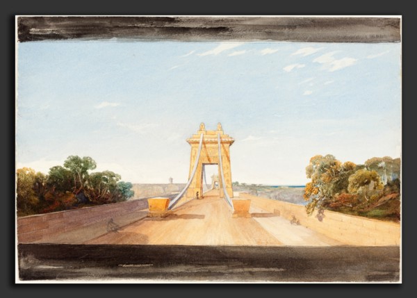 Attributed to James Bulwer (British, 1794 - 1879), Clifton Suspension Bridge near Bristol,