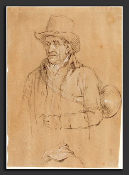 James Ward (British, 1769 - 1859), The Earth Stopper, 1794 or shortly thereafter, black chalk