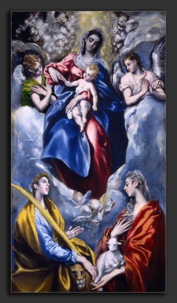 El Greco (Domenikos Theotokopoulos) (Greek, 1541 - 1614), Madonna and Child with Saint Martina and
