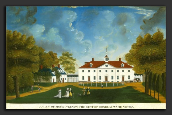 American 18th Century, A View of Mount Vernon, 1792 or after, oil on canvas