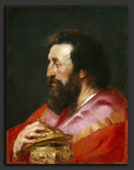 Sir Peter Paul Rubens and Studio, Head of One of the Three Kings: Melchior, The Assyrian King,