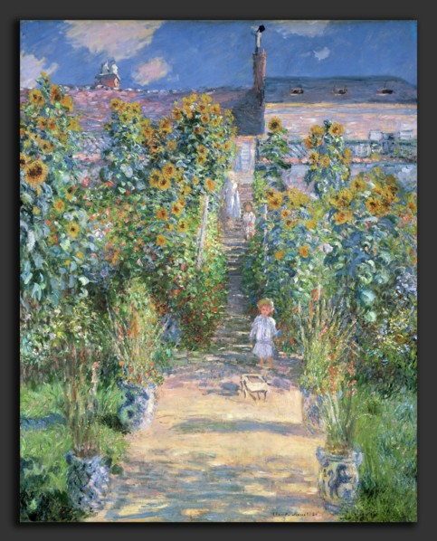 Claude Monet, The Artist's Garden at Vétheuil, French, 1840 - 1926, 1880, oil on canvas