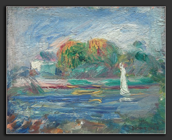 Auguste Renoir, The Blue River, French, 1841 - 1919, c. 1890-1900, oil on canvas