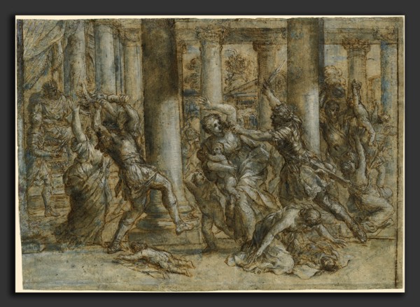Giovanni Francesco Romanelli (Italian, 1612 - 1662), The Massacre of the Innocents, early 1630s,