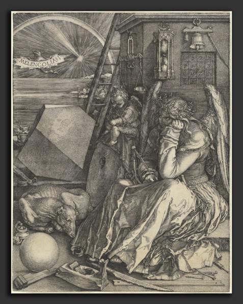 Albrecht DÃ¼rer (German, 1471 - 1528), Melencolia I, 1514, engraving on laid paper
