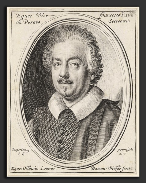Ottavio Leoni, Pier Francesco Pauli, Italian, c. 1578 - 1630, 1625, engraving