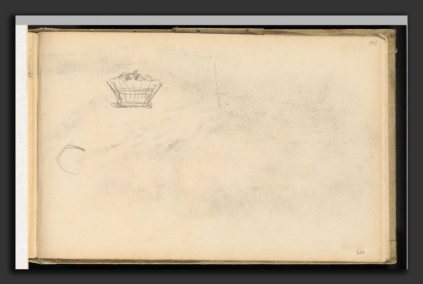 Paul Cézanne, Basket, French, 1839 - 1906, 1877-1900, graphite on wove paper