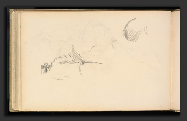 Paul Cézanne, A Man seen from Behind, French, 1839 - 1906, 1880-1883, graphite on wove paper