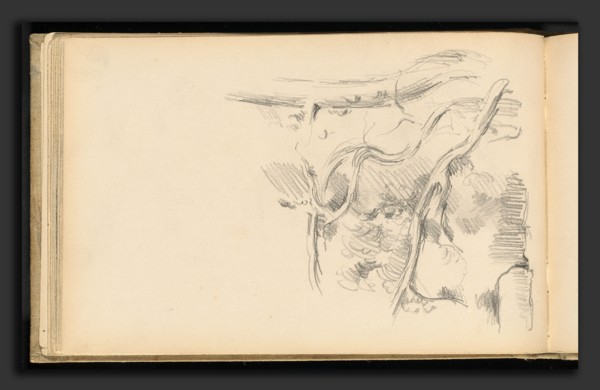 Paul Cézanne, Pine Tree, French, 1839 - 1906, 1882-1885, graphite on wove paper