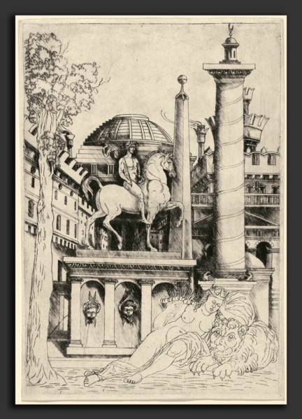 Master of 1515 (Italian, 1483 - 1548), Allegory of Fortitude (?), c. 1515-1520, engraving