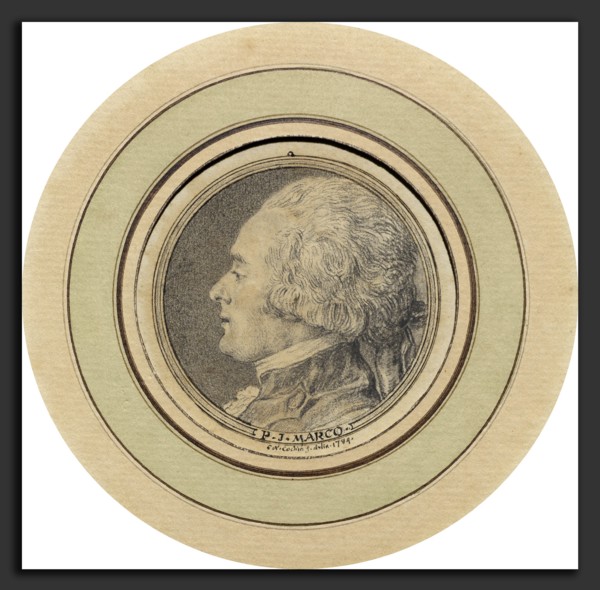 Charles-Nicolas Cochin II, P.J. Marco, French, 1715 - 1790, 1784, black chalk