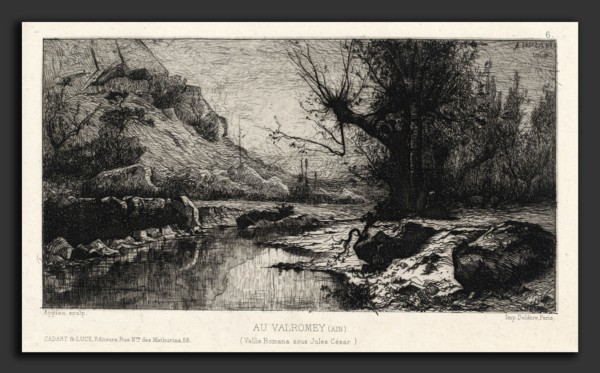 Adolphe Appian, Au Valromey, French, 1818 - 1898, 1868, etching with drypoint on wove paper