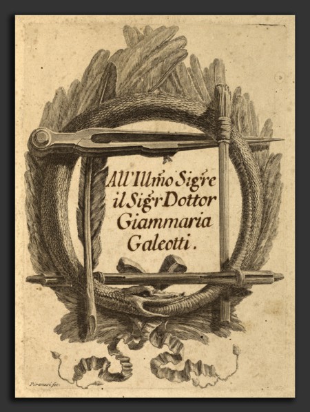 Giovanni Battista Piranesi, Lettere di Giustificazione scritte a Milord Charlemont e a' di lui