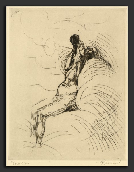 Albert Besnard, Apotheosis (L'Apothéose), French, 1849 - 1934, c. 1886, etching in black on laid