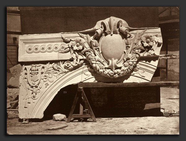 Louis-Ãâmile Durandelle, Ornamental Sculpture from the Paris Opera House (Arch Detail), French,