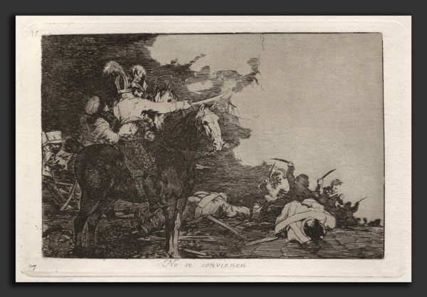 Francisco de Goya, No se convienen (They Do Not Agree), Spanish, 1746 - 1828, published 1863,