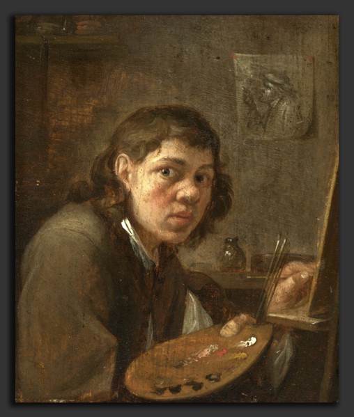 Gillis van Tilborgh the Younger, Self-Portrait in the Studio, Flemish, c. 1625 - c. 1678, c. 1645,