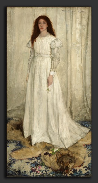 James McNeill Whistler, Symphony in White, No. 1: The White Girl, American, 1834 - 1903, 1862, oil