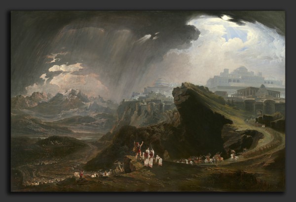 John Martin (British, 1789 - 1854), Joshua Commanding the Sun to Stand Still upon Gibeon, 1816, oil