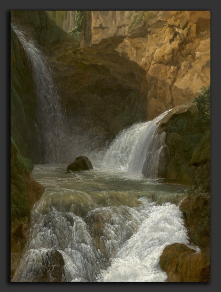 Jean-Joseph-Xavier Bidauld, View of the Waterfalls at Tivoli, French, 1758 - 1846, 1788, oil on