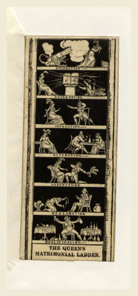 The Queen's Matrimonial Ladder, a national toy  By the author of The Political House that Jack