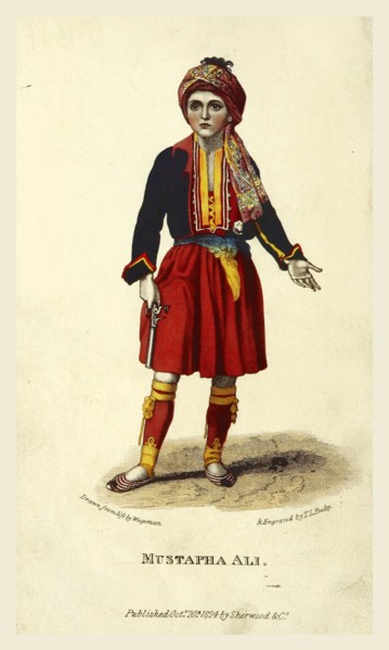 Greece in 1823 and 1824, Mustapha Ali, 19th century engraving