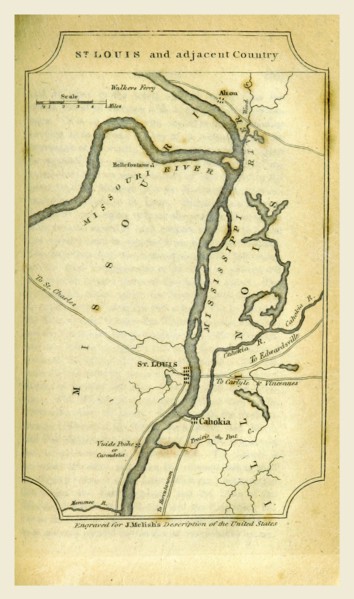 St. Louis, A Geographical Description of the United States with the contiguous British and Spanish