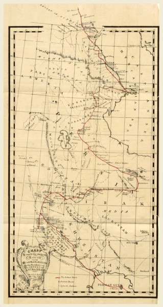 Map, Personal Narative of travels in Babylonia, Assyria, Media, and Scythia, in the year 1824, 19th