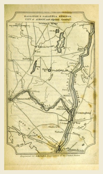 Ballston and Saratoga Springs, City of Albany, A Geographical Description of the United States with