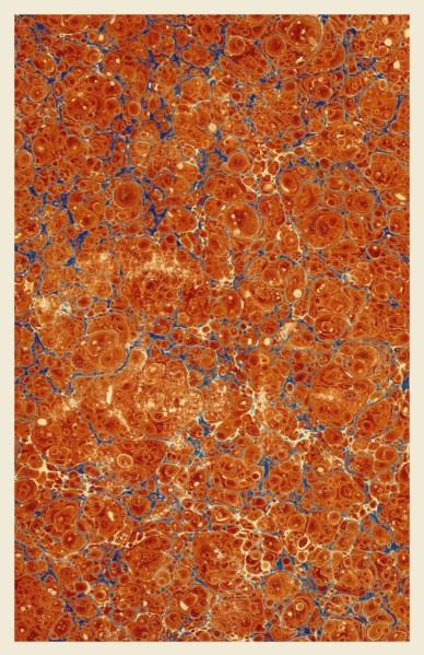 Background, 19th century illustartion, marbled paper