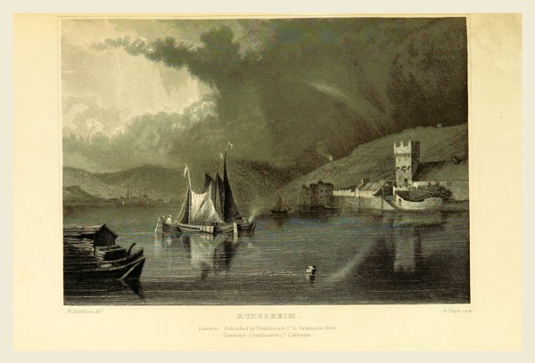 Rudesheim, Germany, Tombleson's Views of the Rhine, Tombleson's Views of the Rhine, 19th century