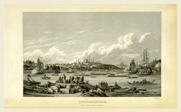 Constantinople, Istanbul, 19th century engraving, Turkey