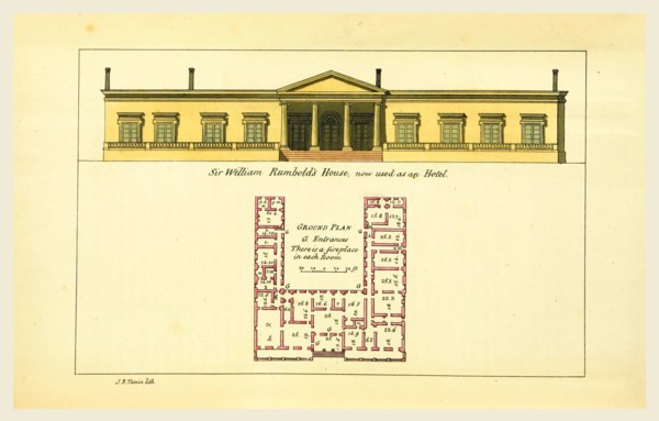 Observations on the Neilgherries, Rumbold's House, 19th century engraving