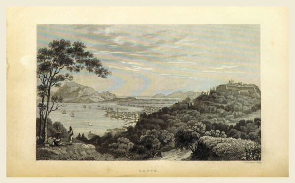 Zante, 19th century engraving