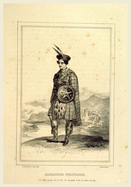 Alexander Fergusson, Souvenirs des Highlands, 1832, 19th century engraving, Scotland