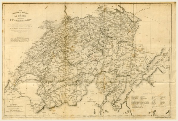 Switzerland and the Alps, 19th century engraving