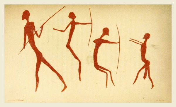 Drawings of the Aborigines of Southern Africa, 19th century engraving