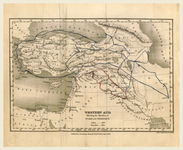 The History of the Decline and Fall of the Roman Empire, Western Asia, 19th century engraving