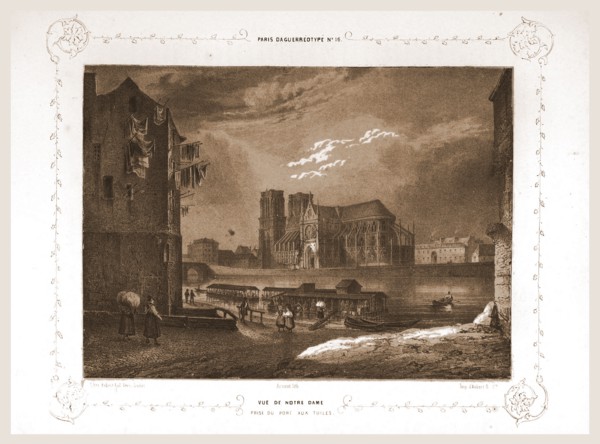 Notre Dame, Paris et ses environs, daguerreotype,M. C. Philipon, etc., 19th century engraving