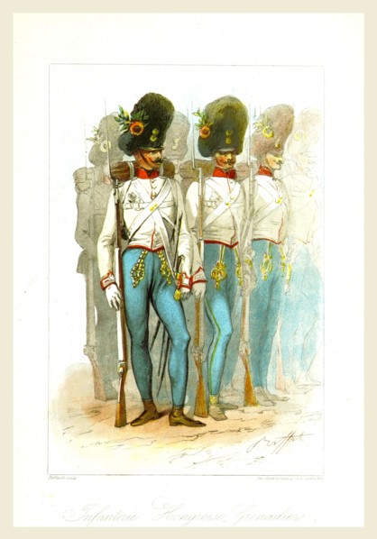 Hungarian  1837, Hungary 19th century engraving